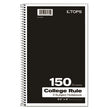 Oxford™ Coil-Lock Wirebound Notebooks, 3-Subject, Medium/College Rule, Randomly Assorted Cover Color, (150) 9.5 x 6 Sheets - OrdermeInc