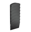 Safco® Steel Wall Rack, 7 Sections, Letter/Legal Size, 9.5" x 2" x 21.75", Black OrdermeInc OrdermeInc