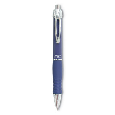 Zebra® GR8 Gel Pen, Retractable, Medium 0.7 mm, Blue Ink, Blue/Silver Barrel, 12/Pack OrdermeInc OrdermeInc
