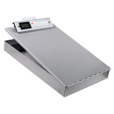 Saunders Redi-Rite Aluminum Storage Clipboard with Calculator, 1" Clip Capacity, Holds 8.5 x 11 Sheets, Silver OrdermeInc OrdermeInc
