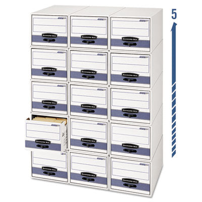 STOR/DRAWER STEEL PLUS Extra Space-Savings Storage Drawers, Legal Files, 17" x 25.5" x 11.5", White/Blue, 6/Carton OrdermeInc OrdermeInc