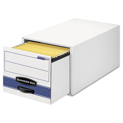 STOR/DRAWER STEEL PLUS Extra Space-Savings Storage Drawers, Legal Files, 17" x 25.5" x 11.5", White/Blue, 6/Carton OrdermeInc OrdermeInc