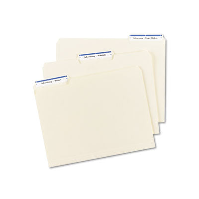 Avery® Permanent TrueBlock File Folder Labels with Sure Feed Technology, 0.66 x 3.44, Blue/White, 30/Sheet, 50 Sheets/Box OrdermeInc OrdermeInc