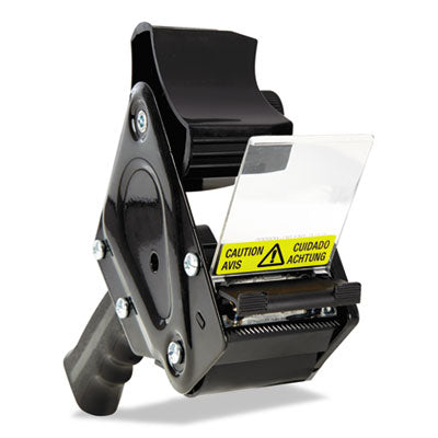 Universal® Handheld Box Sealing Tape Dispenser, 3" Core, For Rolls Up to: 2" x 110 yds, Black - OrdermeInc