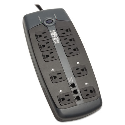 Tripp Lite Protect It! Surge Protector, 10 AC Outlets, 8 ft Cord, 2,395 J, Black OrdermeInc OrdermeInc