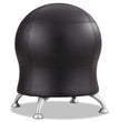 Zenergy Ball Chair, Backless, Supports Up to 250 lb, Black Vinyl Seat, Silver Base OrdermeInc OrdermeInc