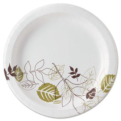 Pathways Soak-Proof Shield Mediumweight Paper Plates, 8.5" dia, Green/Burgundy, 1,000/Carton OrdermeInc OrdermeInc