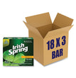 Irish Spring® Bar Soap, Clean Fresh Scent, 3.75 oz, 3 Bars/Pack, 18 Packs/Carton - OrdermeInc
