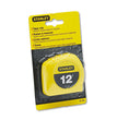 Stanley Bostitch® Power Return Tape Measure w/Belt Clip, 0. 12ft, Yellow - OrdermeInc