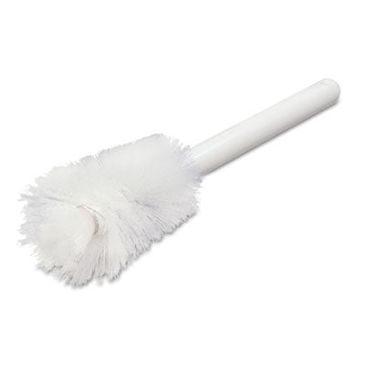 Carlisle Sparta Handle Bottle Brush, Pint, White Polyester Bristles, 4.5" Brush, 7.5" White Plastic Handle OrdermeInc OrdermeInc