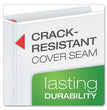 Cardinal® XtraLife ClearVue Non-Stick Locking Slant-D Ring Binder, 3 Rings, 2" Capacity, 11 x 8.5, White - OrdermeInc