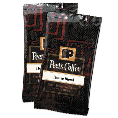 PEETS Coffee Portion Packs, House Blend, 2.5 oz Frack Pack, 18/Box - OrdermeInc