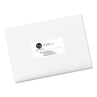 AVERY PRODUCTS CORPORATION EcoFriendly Mailing Labels, Inkjet/Laser Printers, 2 x 4, White, 10/Sheet, 25 Sheets/Pack