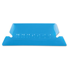 Pendaflex® Transparent Colored Tabs For Hanging File Folders, 1/5-Cut, Blue, 2" Wide, 25/Pack - OrdermeInc
