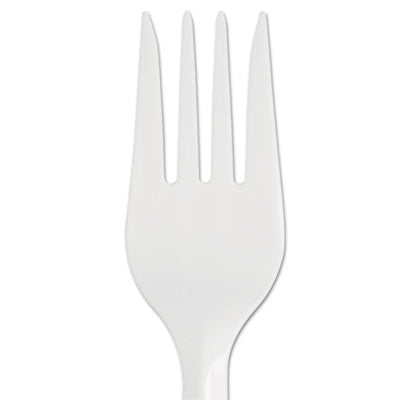 SmartStock Plastic Cutlery Refill, Fork, 5.8", Series-B Mediumweight, White, 40/Pack, 24 Packs/Carton OrdermeInc OrdermeInc