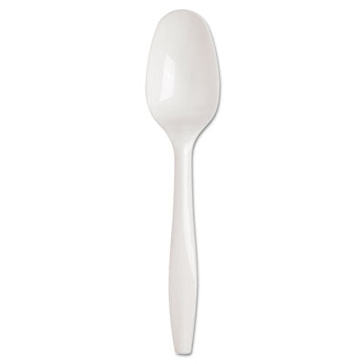 SmartStock Plastic Cutlery Refill, Teaspoon, 5.5", Series-B Mediumweight, White, 40/Pack, 24 Packs/Carton OrdermeInc OrdermeInc