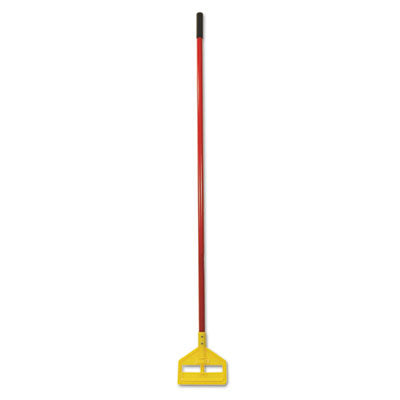 Rubbermaid® Commercial Invader Fiberglass Side-Gate Wet-Mop Handle, 60", Red/Yellow - OrdermeInc