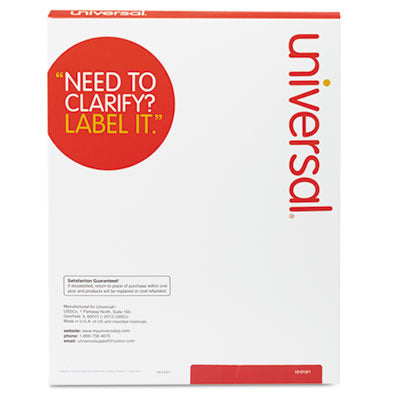White Labels, Inkjet/Laser Printers, 1.33 x 4, White, 14/Sheet, 100 Sheets/Box OrdermeInc OrdermeInc