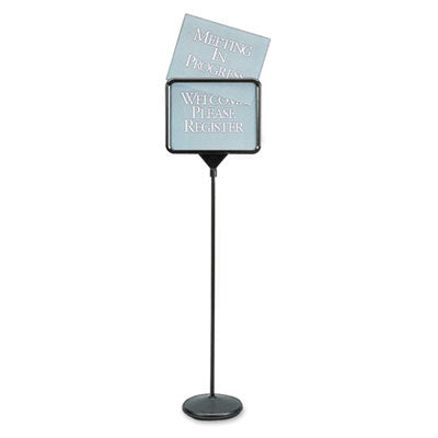 Sign(ware) Pedestal Sign, 14 x 11, Assorted Signage, Black Frame OrdermeInc OrdermeInc