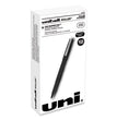 uniball® Roller Ball Pen, Stick, Extra-Fine 0.5 mm, Black Ink, Black Matte Barrel, Dozen OrdermeInc OrdermeInc