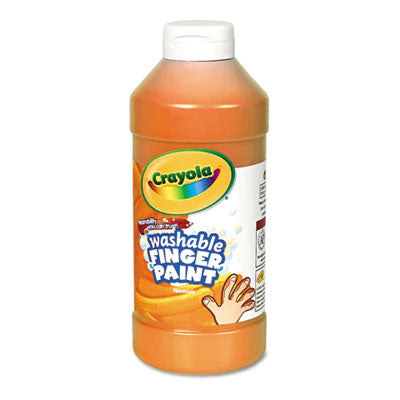 Crayola® Washable Fingerpaint, Orange, 16 oz Bottle - OrdermeInc