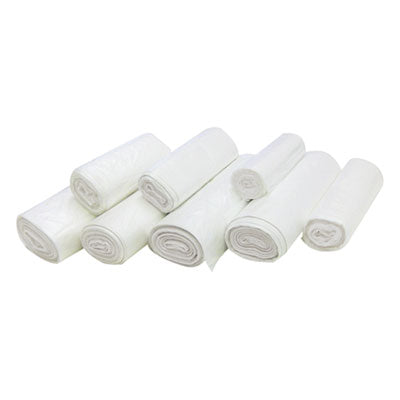 High-Density Commercial Can Liners, 7 gal, 6 mic, 20" x 22", Clear, 50 Bags/Roll, 40 Perforated Rolls/Carton OrdermeInc OrdermeInc