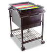 Heavy-Duty File Shuttle, Metal, 1 Shelf, 17.13" x 14.25" x 20", Black OrdermeInc OrdermeInc