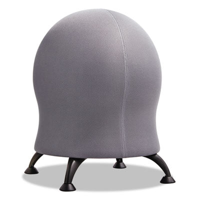 Zenergy Ball Chair, Backless, Supports Up to 250 lb, Gray Fabric Seat, Black Base OrdermeInc OrdermeInc