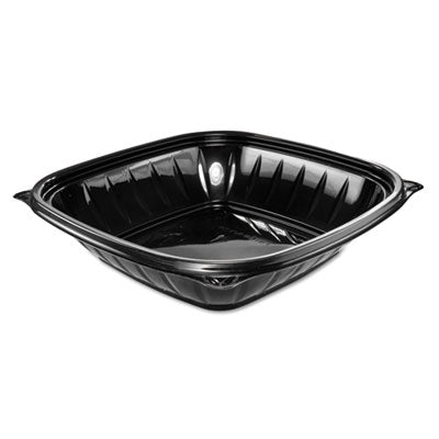 PresentaBowls Pro Black Square Bowls, 32 oz, 8.5 x 8.5 x 2, Plastic, 63/Bag, 4 Bags/Carton OrdermeInc OrdermeInc