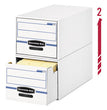 FELLOWES MFG. CO. STOR/DRAWER Basic Space-Savings Storage Drawers, Letter Files, 14" x 25.5" x 11.5", White/Blue, 6/Carton - OrdermeInc