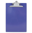 Saunders Recycled Plastic Clipboard with Ruler Edge, 1" Clip Capacity, Holds 8.5 x 11 Sheets, Purple - OrdermeInc