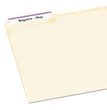 AVERY PRODUCTS CORPORATION Permanent TrueBlock File Folder Labels with Sure Feed Technology, 0.66 x 3.44, White, 30/Sheet, 25 Sheets/Pack