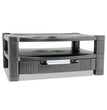 Two-Level Monitor Stand, 17" x 13.25" x 3.5" to 7", Black, Supports 50 lbs - OrdermeInc