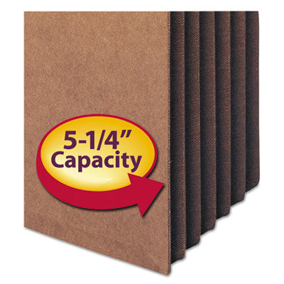 Redrope TUFF Pocket Drop-Front File Pockets with Fully Lined Gussets, 5.25" Expansion, Legal Size, Redrope, 10/Box OrdermeInc OrdermeInc