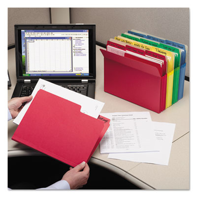 Smead™ Colored File Pockets, 3.5" Expansion, Letter Size, Assorted Colors, 5/Pack OrdermeInc OrdermeInc