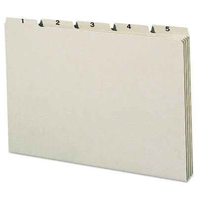 Recycled Blank Top Tab File Guides, 1/3-Cut Top Tab, Blank, 8.5 x 14, Green, 50/Box OrdermeInc OrdermeInc