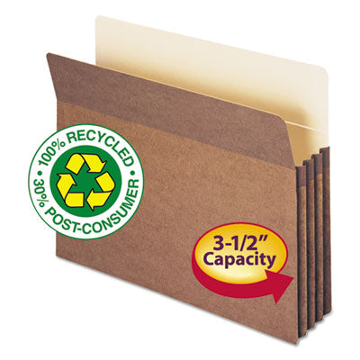 Smead™ Recycled Top Tab File Pockets, 3.5" Expansion, Letter Size, Redrope, 25/Box OrdermeInc OrdermeInc
