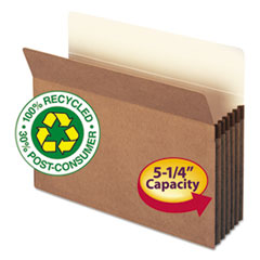 Smead™ Recycled Top Tab File Pockets, 5.25" Expansion, Letter Size, Redrope, 10/Box OrdermeInc OrdermeInc