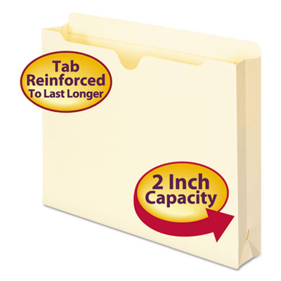 Smead™ Manila File Jackets, 2-Ply Straight Tab, Letter Size, Manila, 50/Box OrdermeInc OrdermeInc