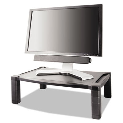 Kantek Wide Deluxe Two-Level Monitor Stand, 20" x 13.25" x 3" to 6.5", Black, Supports 50 lbs OrdermeInc OrdermeInc