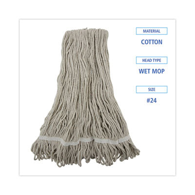 Boardwalk® Pro Loop Web/Tailband Wet Mop Head, Cotton, 12/Carton OrdermeInc OrdermeInc