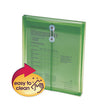 Smead™ Poly String and Button Interoffice Envelopes, Open-End (Vertical), 9.75 x 11.63, Transparent Green, 5/Pack - OrdermeInc