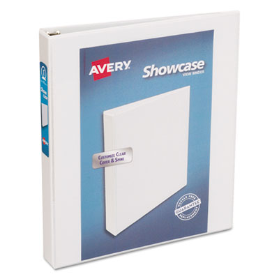 AVERY PRODUCTS CORPORATION Showcase Economy View Binder with Round Rings, 3 Rings, 1" Capacity, 11 x 8.5, White