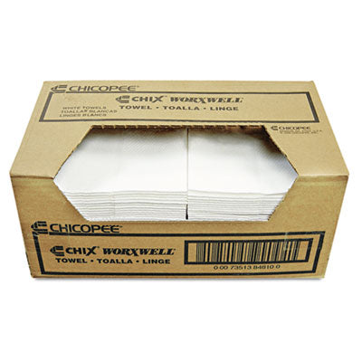 CHICOPEE, INC Durawipe Shop Towels, 13 x 15, Z Fold, White, 100/Carton - OrdermeInc