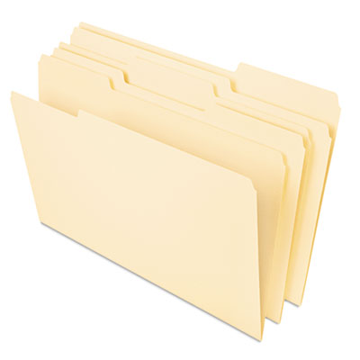 Universal® Deluxe Heavyweight File Folders, 1/3-Cut Tabs: Assorted, Letter Size, 0.75" Expansion, Manila, 50/Pack OrdermeInc OrdermeInc