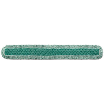 Rubbermaid® Commercial HYGEN Dust Mop Heads With Fringe, Green, 60 in., Microfiber, Cut-End - OrdermeInc