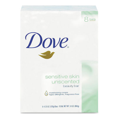 Sensitive Skin Bath Bar, Unscented, 4.5 oz Bar, 8 Bars/Pack, 9 Packs/Carton OrdermeInc OrdermeInc