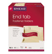 Smead™ End Tab Fastener Folders with Reinforced Straight Tabs, 11-pt Manila, 2 Fasteners, Letter Size, Manila Exterior, 50/Box OrdermeInc OrdermeInc