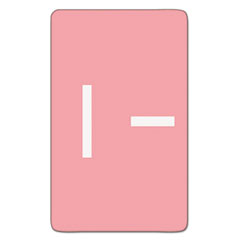 Smead™ AlphaZ Color-Coded Second Letter Alphabetical Labels, I, 1 x 1.63, Pink, 10/Sheet, 10 Sheets/Pack - OrdermeInc