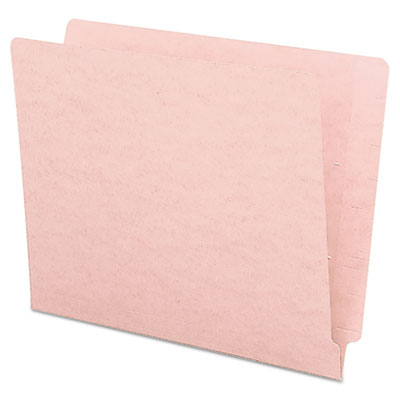 Shelf-Master Reinforced End Tab Colored Folders, Straight Tabs, Letter Size, 0.75" Expansion, Pink, 100/Box OrdermeInc OrdermeInc